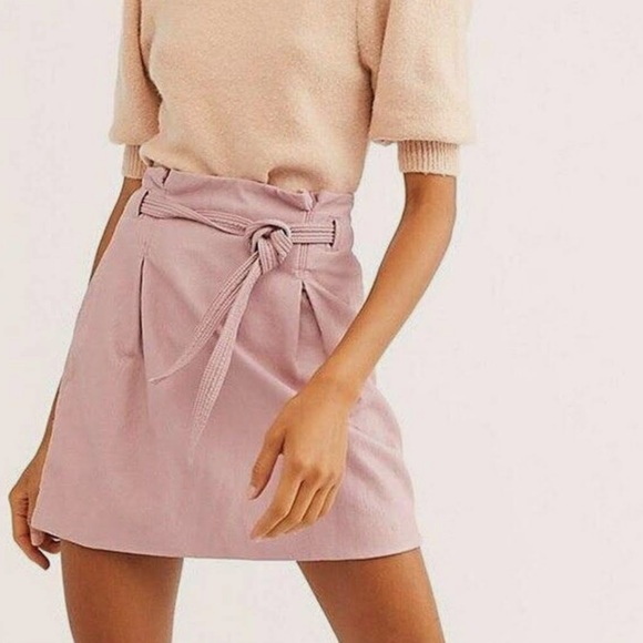 Free People Dresses & Skirts - Free People Payton Paperbag Faux Leather Skirt